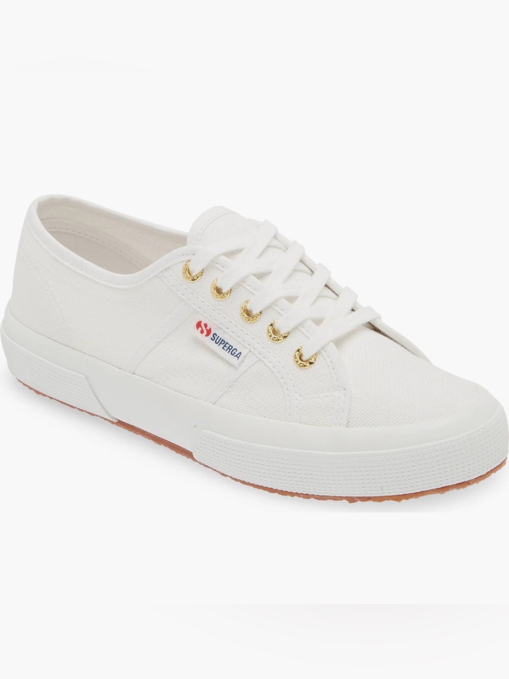 Superga 2750 COTU classic white canvas Low top sneakers NWOB